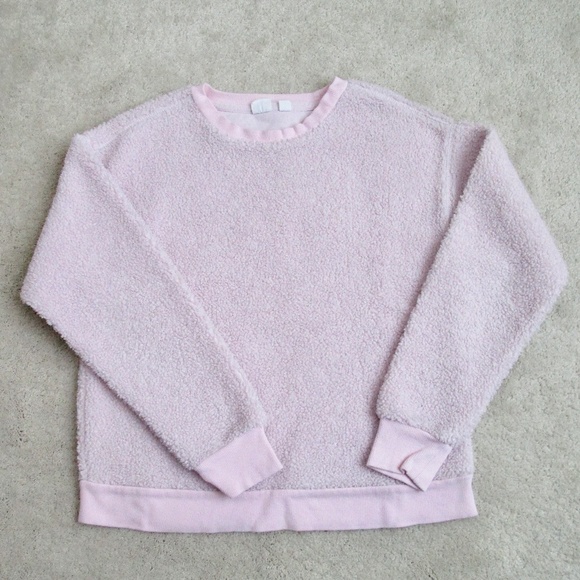 Gap Girls Pink Fleece Crewneck Sweatshirt Size XL 12 - Picture 1 of 1